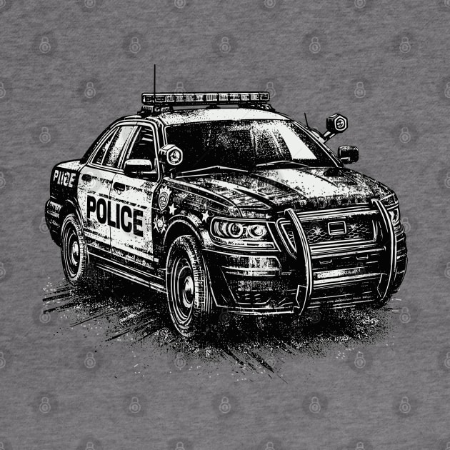 Police Car by Vehicles-Art